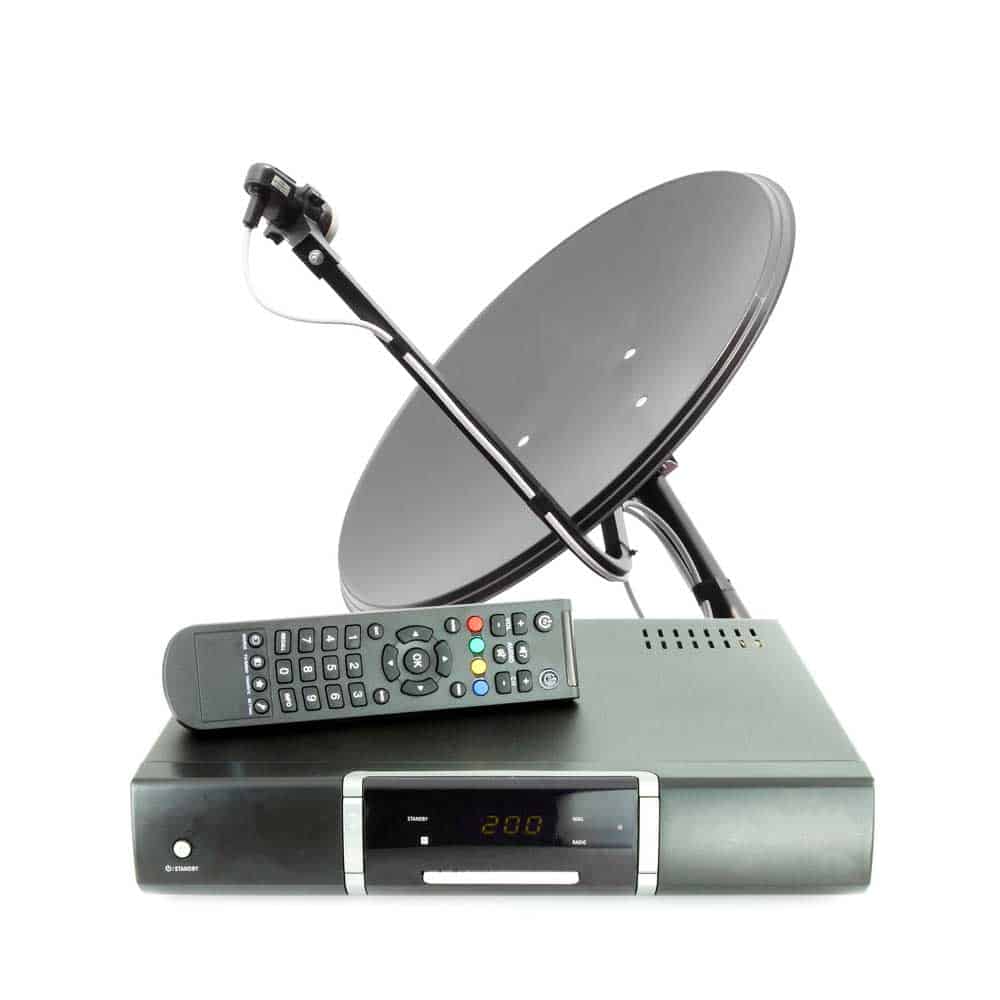 Dish Network comes with a satellite dish and set-top box