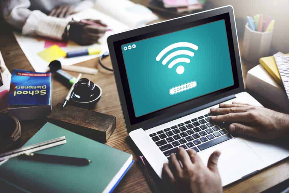 Access the internet using your laptop with Wi-Fi